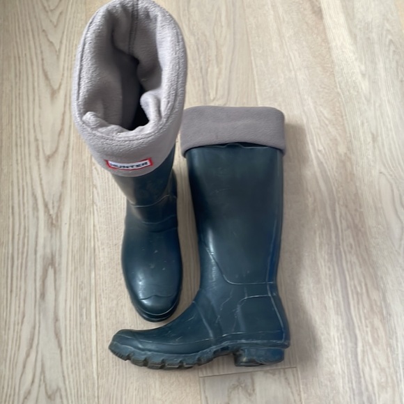 Hunter Boots Navy with Insulating sock - Picture 3 of 3